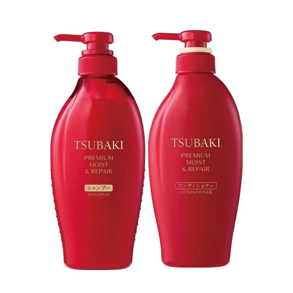 TSUBAKI Premium Moist & Repair Shampoo & Conditioner Set (450ml+450ml)